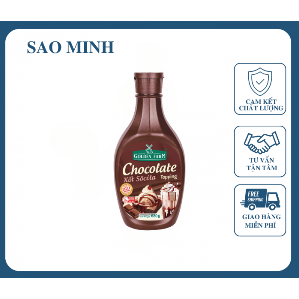 Sốt Chocolate Đen - Golden Farm 630gr